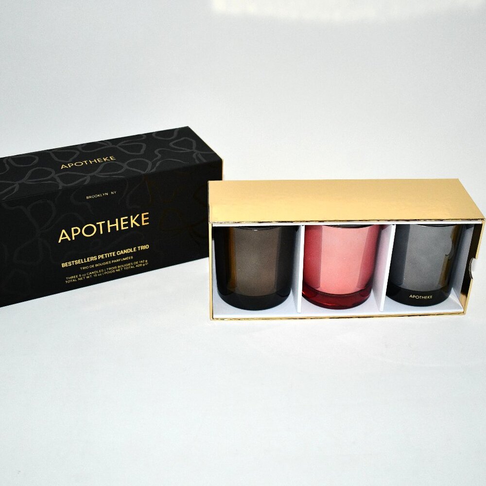 APOTHEKE Bestsellers Festive Petite Scented Candle Trio Limited-Edition Set #AP0